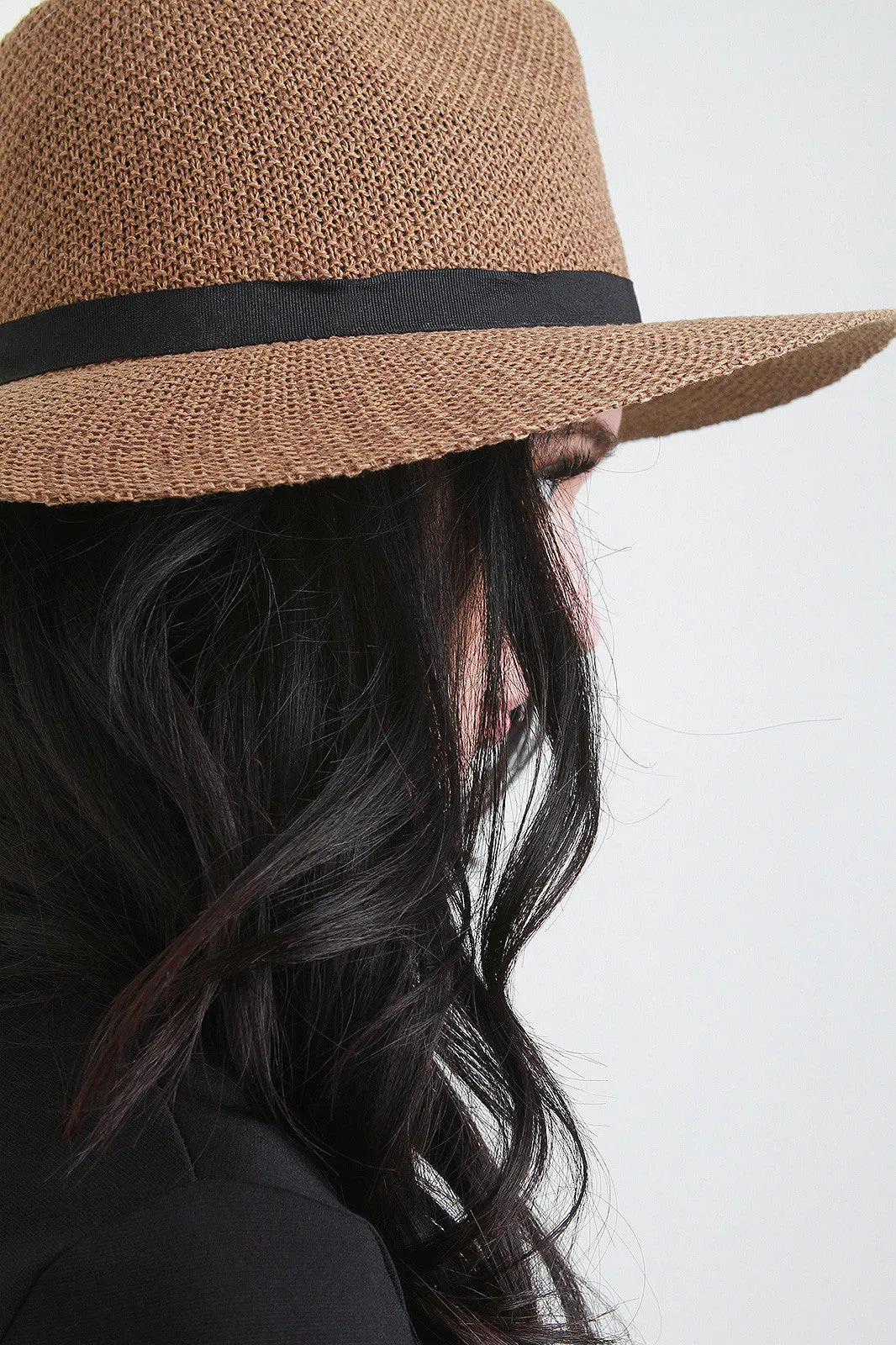 Ribbon Band Panama Hat