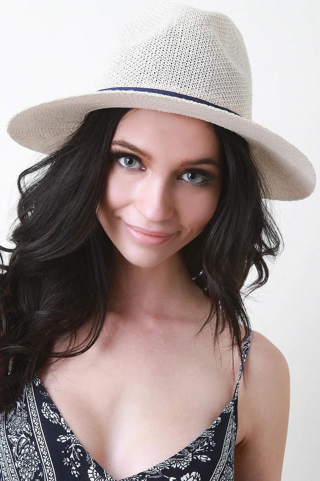 Ribbon Band Panama Hat