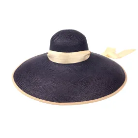 Rina Wide Brim Hat, Navy