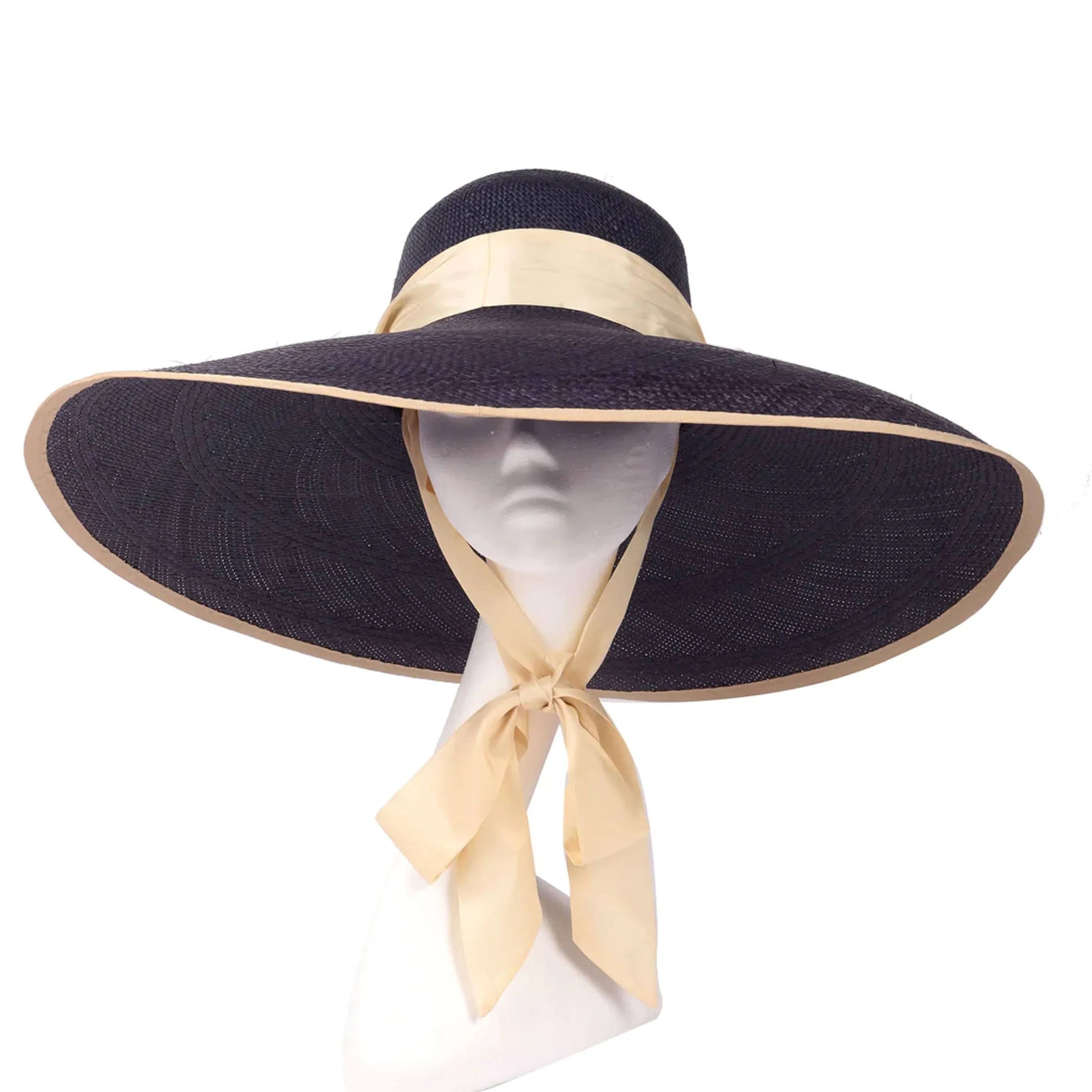 Rina Wide Brim Hat, Navy