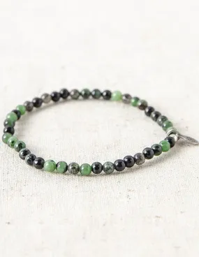 Ruby Zoisite Mini Gemstone Bracelet