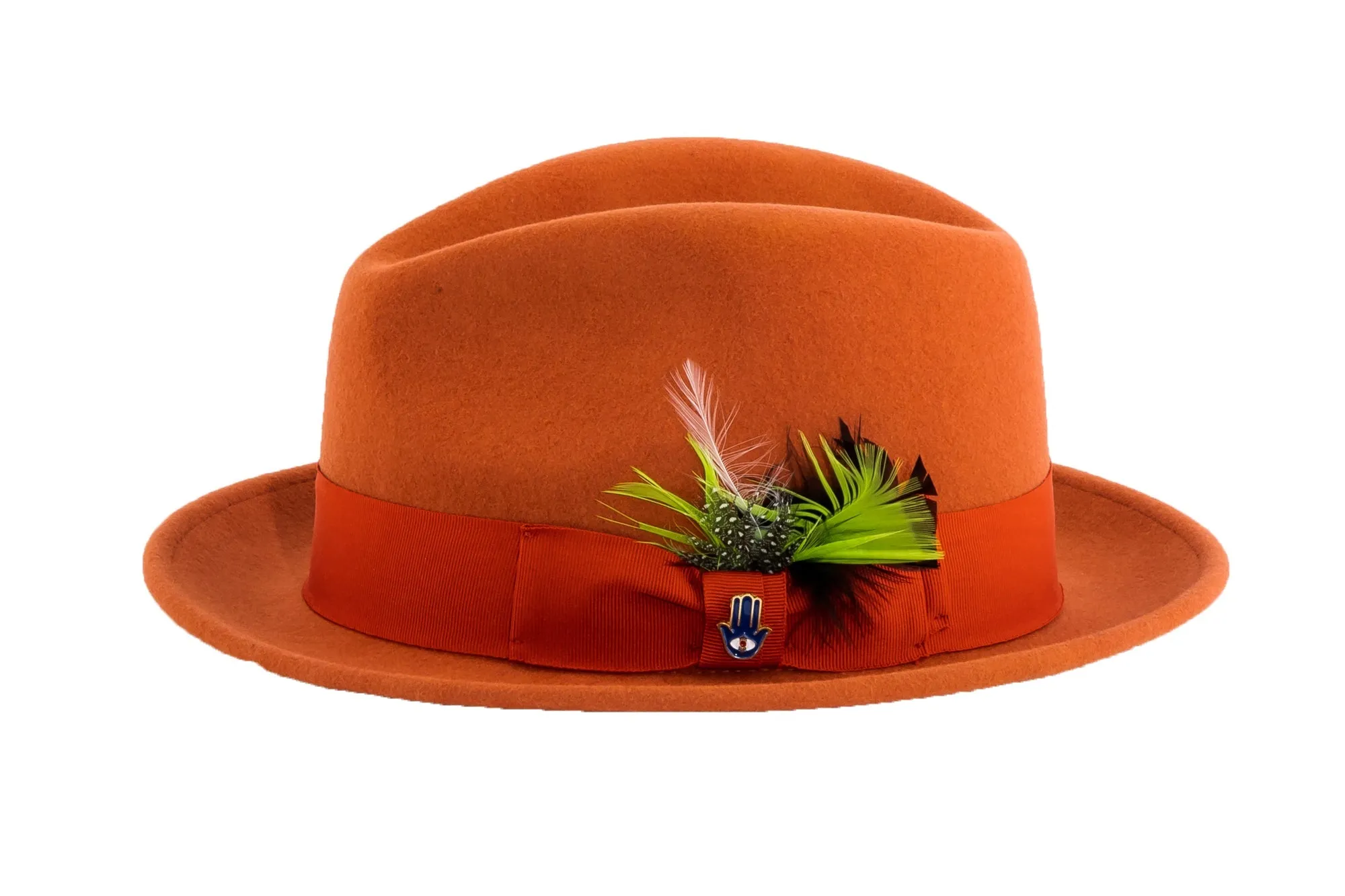 Rust Brooks Trilby 100% Australian Wool Felt Crushable Hat