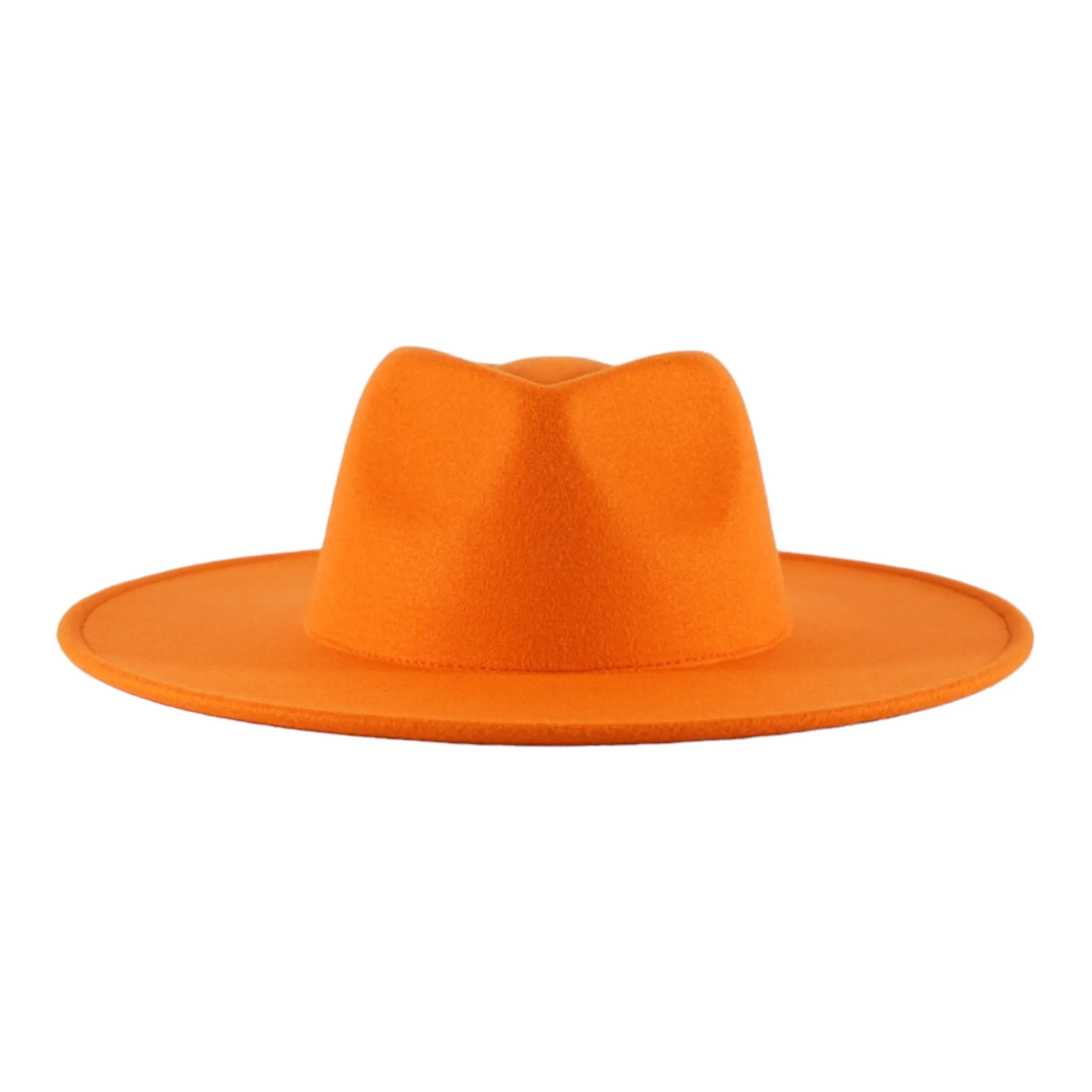 Savannah Wide Brim Fedora - Orange