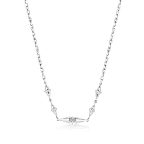 Silver Geometric Chain Necklace