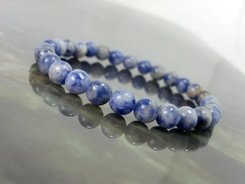 Sodalite 8mm Natural Gemstone Handmade Bracelet