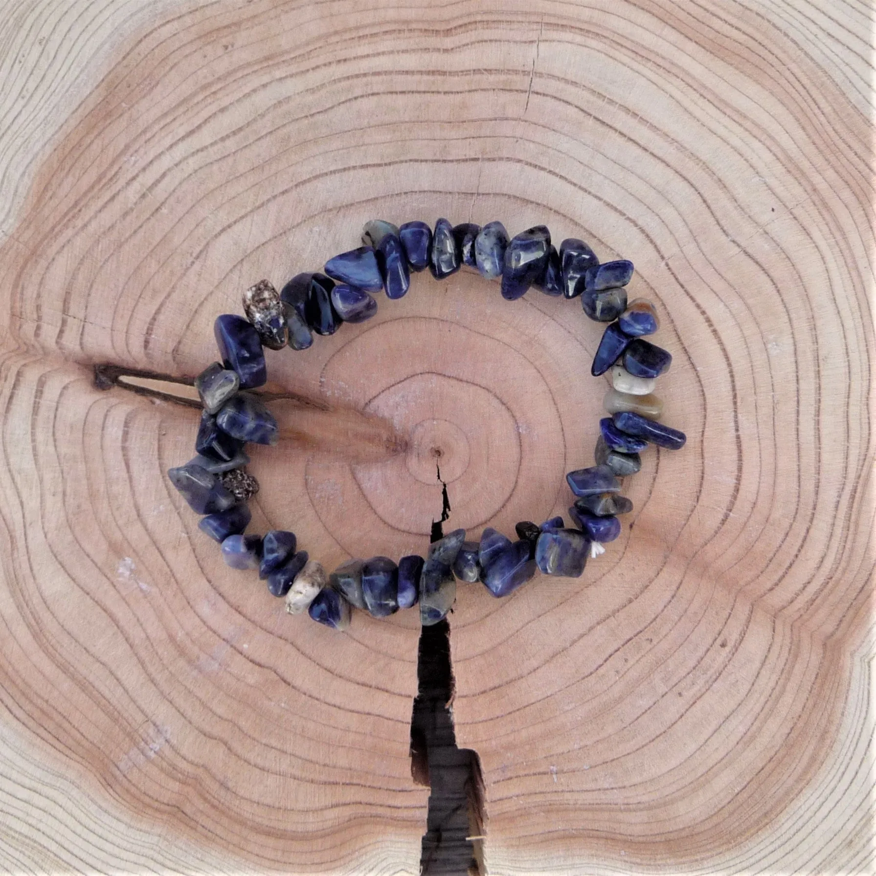 Sodalite - Gemstone Chip Bracelet