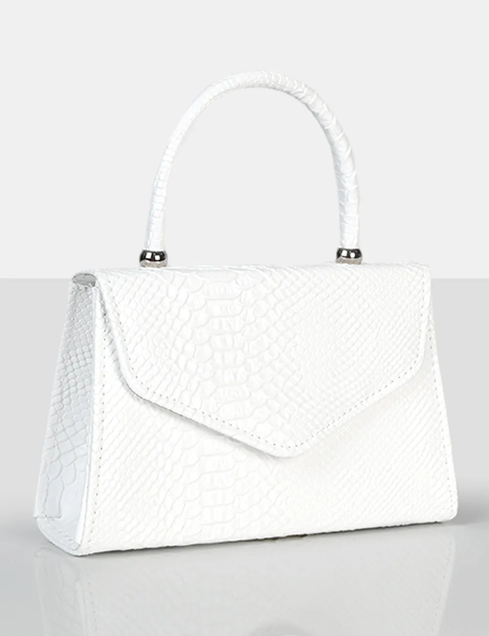 The Astrid White Textured Mini Bag