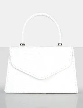 The Astrid White Textured Mini Bag