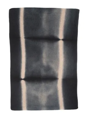 THE BIG TIE & DYE SCARF | STRIPES BLACK - COFFEE