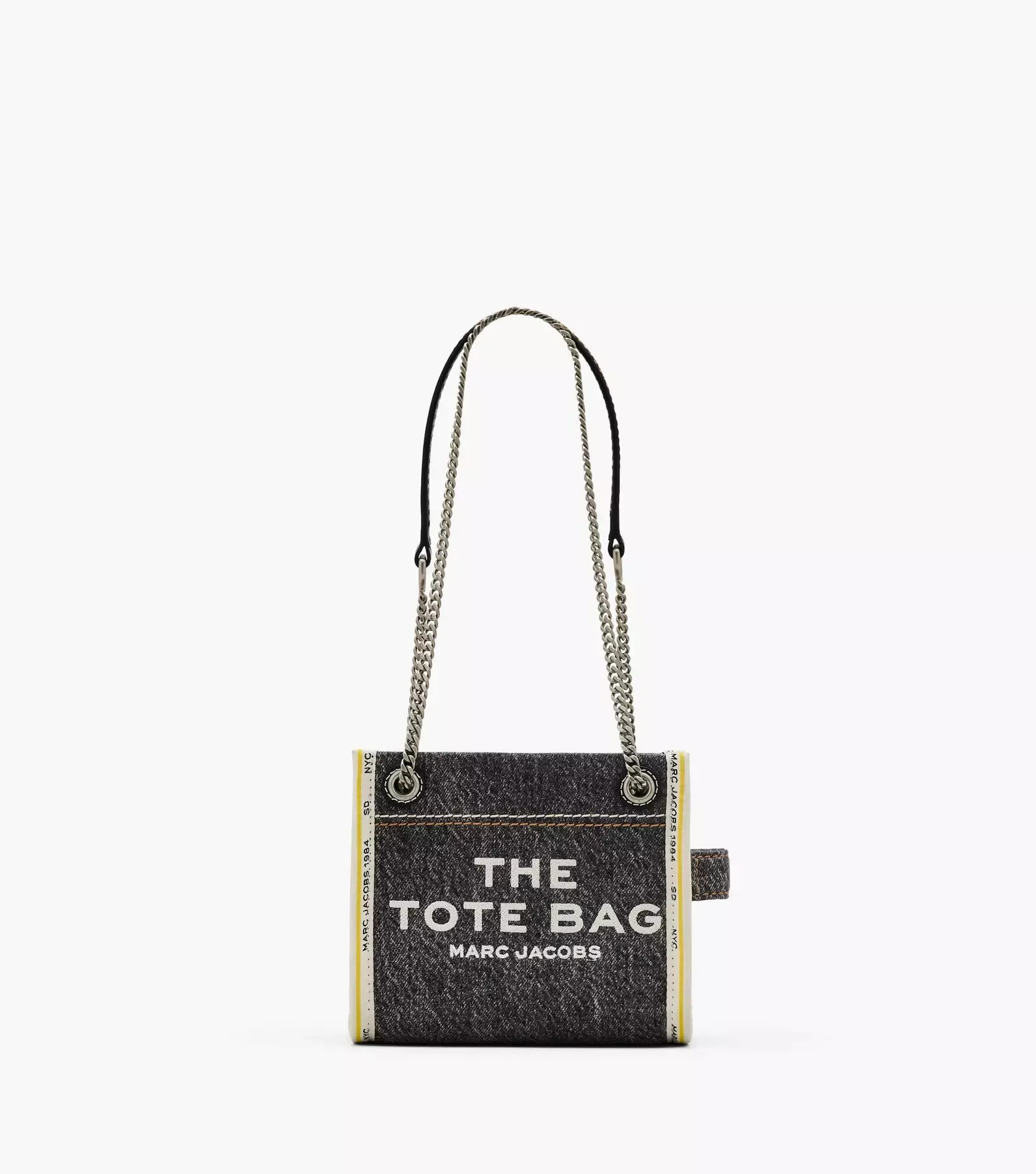 The Denim Chain Crossbody Tote Bag