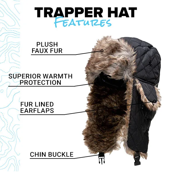 Trapper Hat | Canvas | Grey