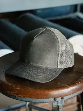 Trucker Hat - Dark Oak Waxed Canvas