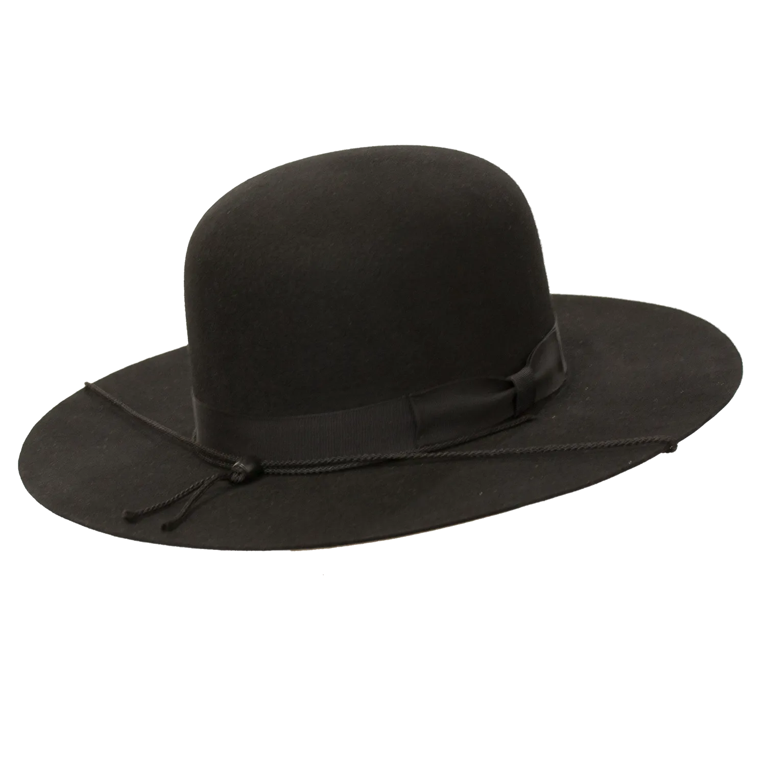 Undertaker Wide Brim Open Crown Hat by Levine Hats