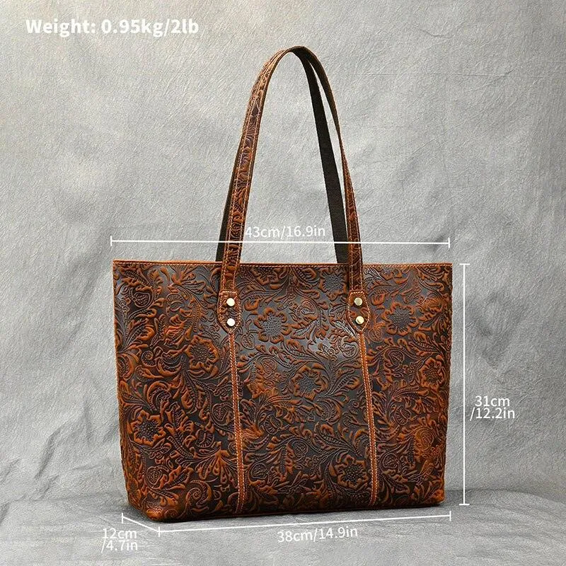 Vintage Design Shoulder Bag Laptop Tote