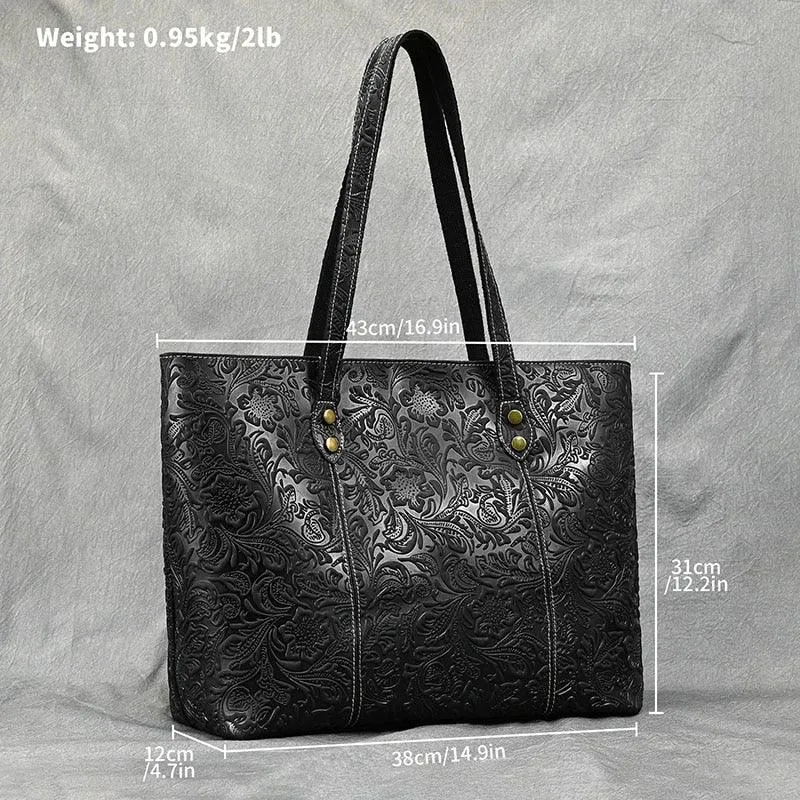 Vintage Design Shoulder Bag Laptop Tote