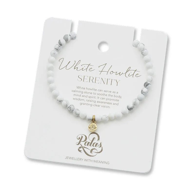 WHITE HOWLITE HEALING GEM BRACELET