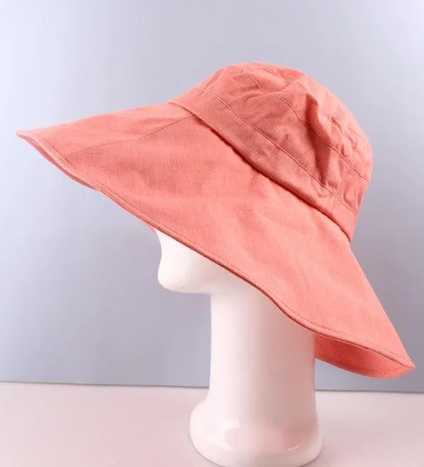 Wide Brim Bucket Hat