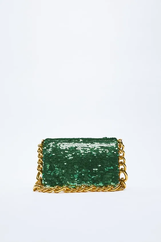 Zara Sequin Shoulder Bag